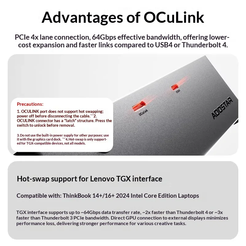 AOOSTAR AG01 AG02 Dock EGPU, D - Oculink Egpu Dock Graphics Card recensione e prezzo